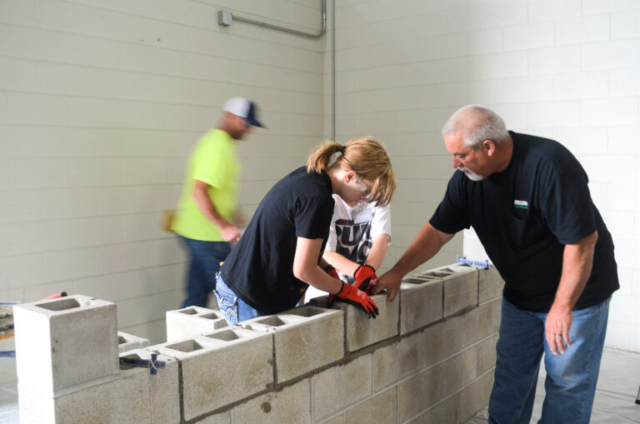 KUSD Building Trade Careers Summer Camp Masonry