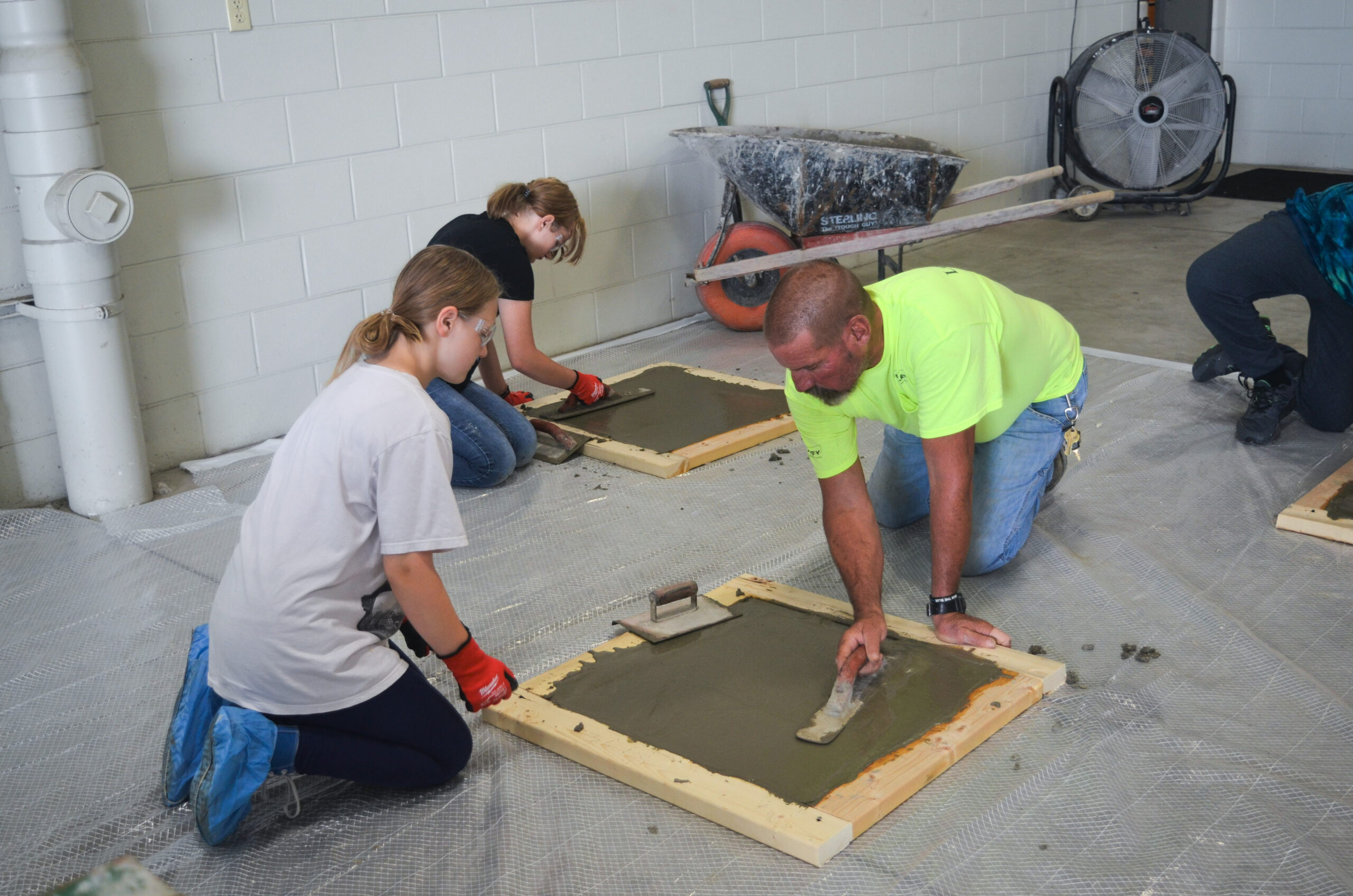 KUSD Building Trade Careers Summer Camp Concrete